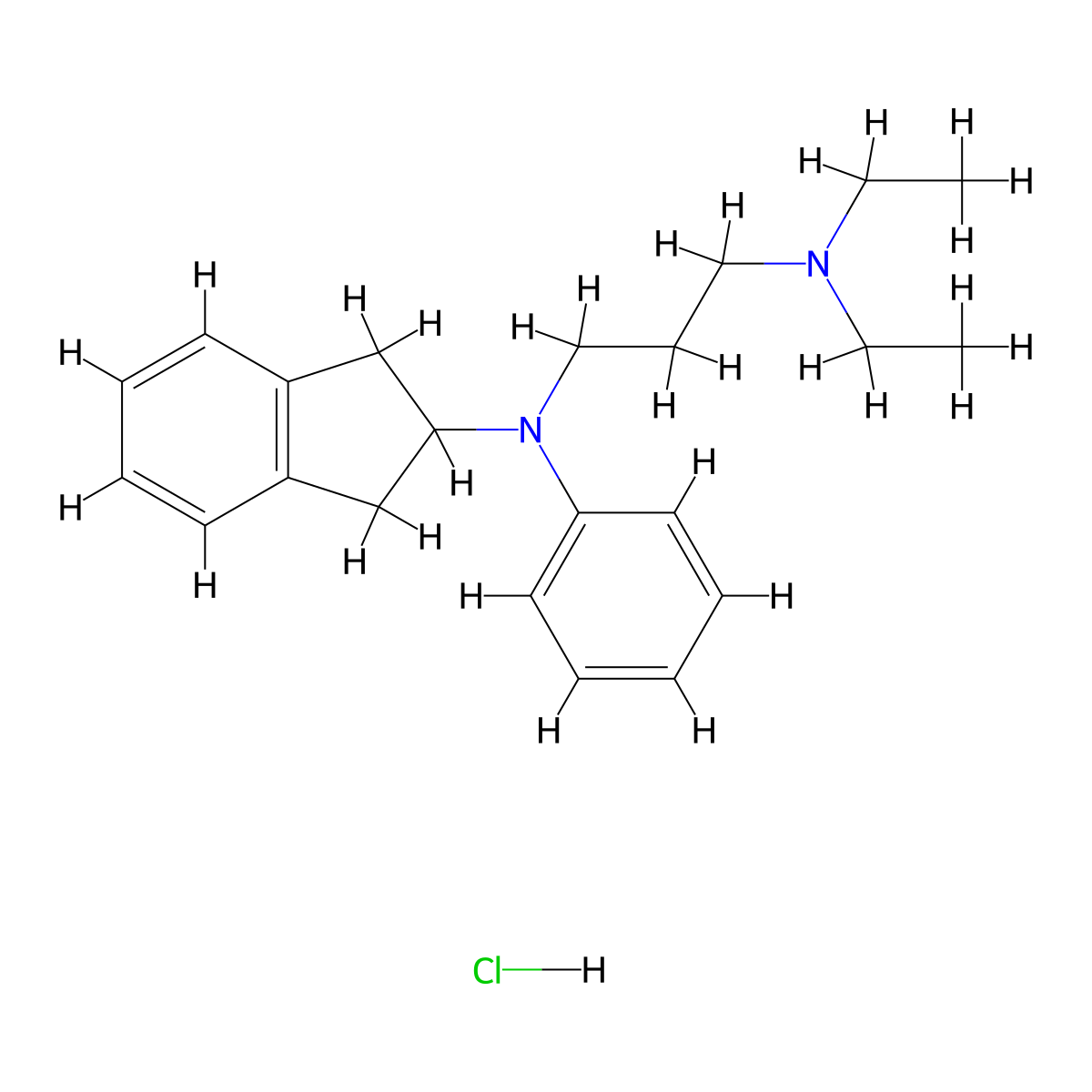 Aprindine Hydrochloride molecular structure, CAS 33237-74-0