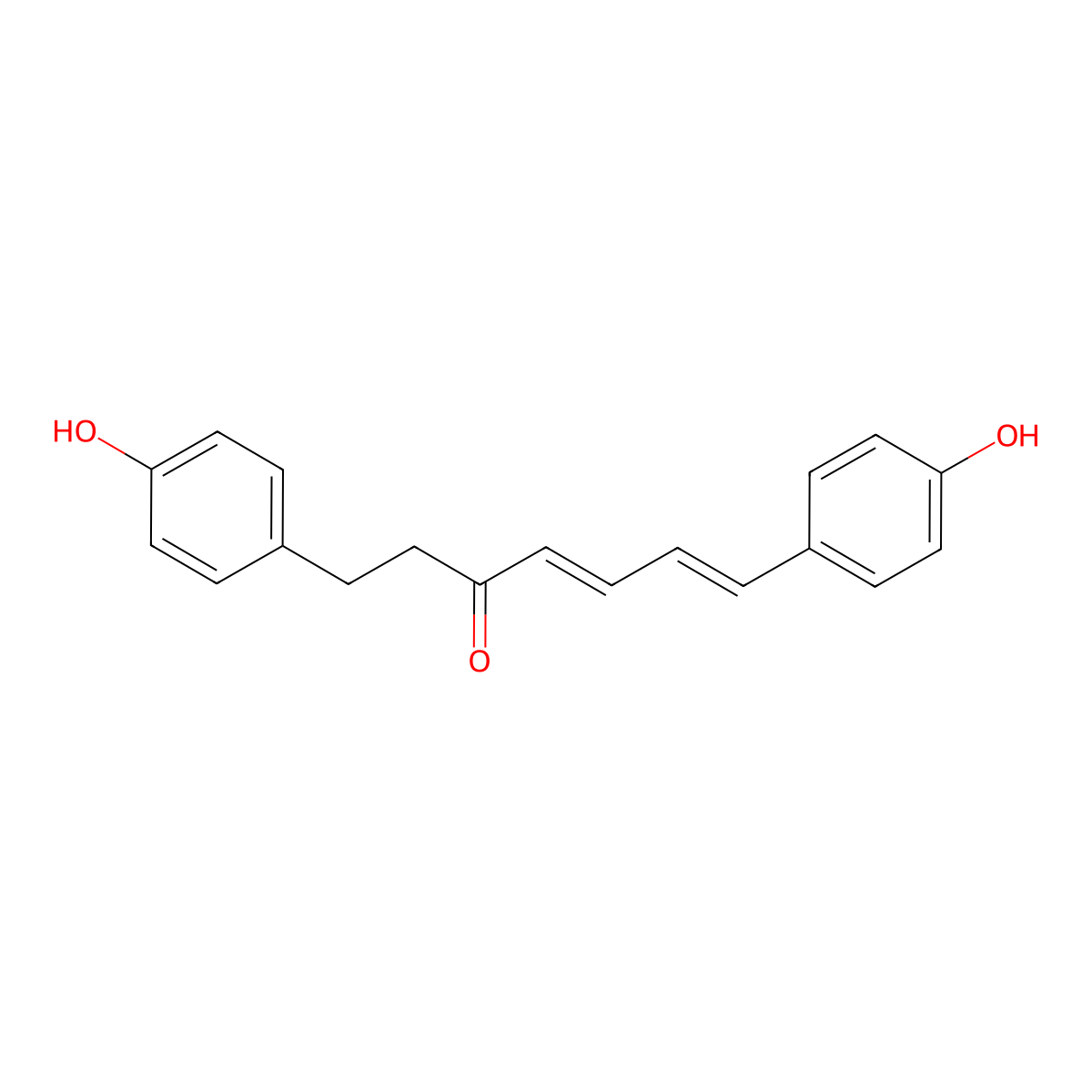 1,7-Bis(4-hydroxyphenyl)hepta-4,6-dien-3-one molecular structure, CAS 332371-82-1