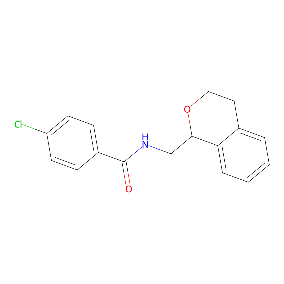 4-chloro-N-(3,4-dihydro-1H-isochromen-1-ylmethyl)benzamide molecular structure, CAS 332373-45-2