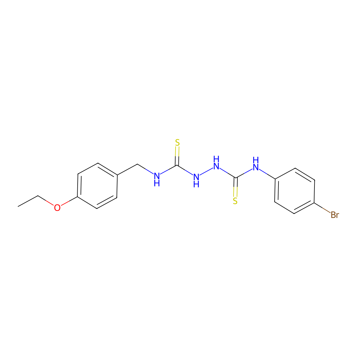 1-(4-Bromophenyl)-3-[(4-ethoxyphenyl)methylcarbamothioylamino]thiourea molecular structure, CAS 332374-28-4