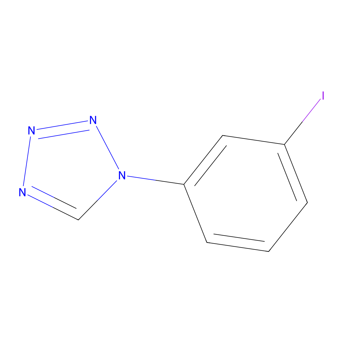 1-(3-Iodophenyl)tetrazole molecular structure, CAS 332377-03-4
