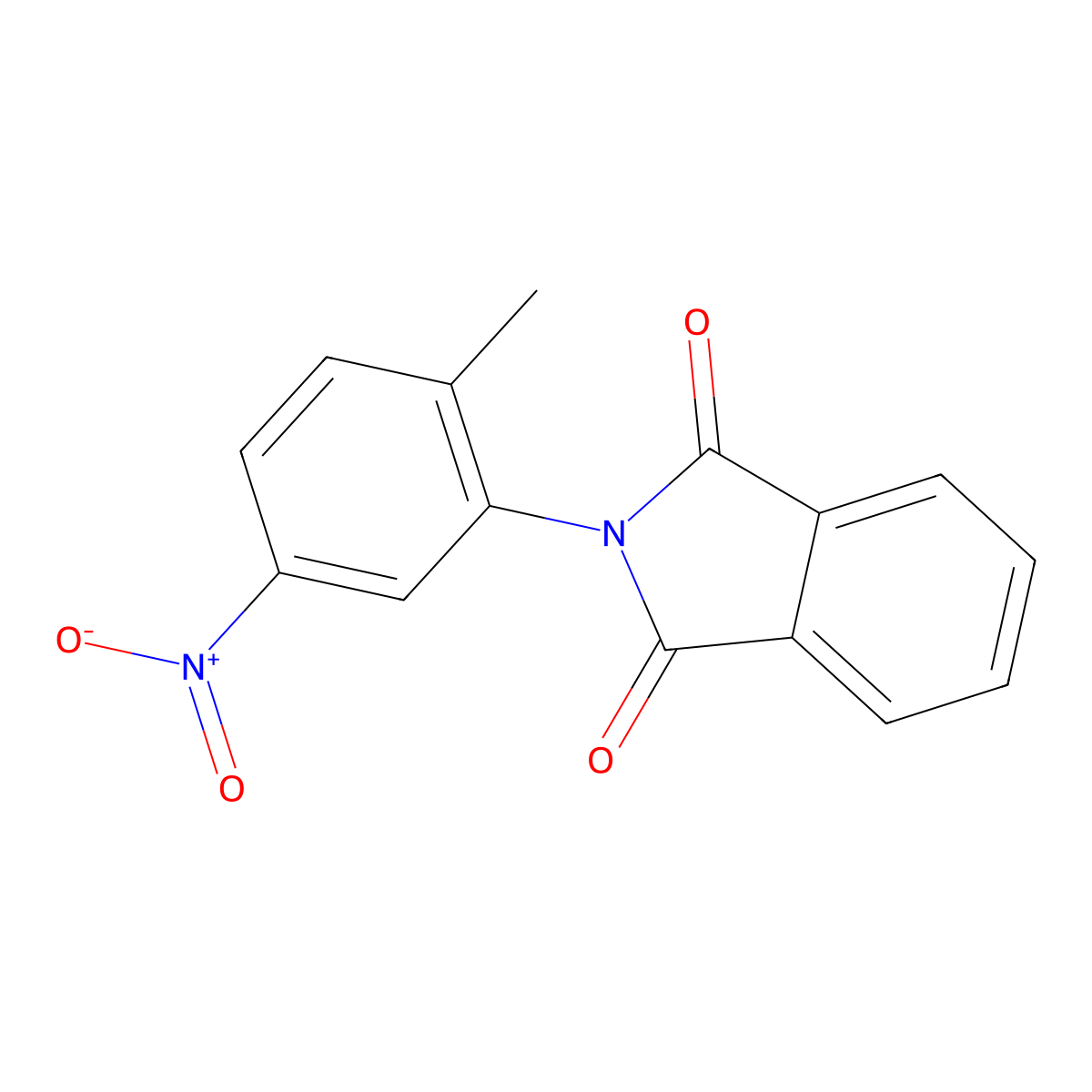 2-(2-Methyl-5-nitrophenyl)-1H-isoindole-1,3(2H)-dione molecular structure, CAS 33238-32-3