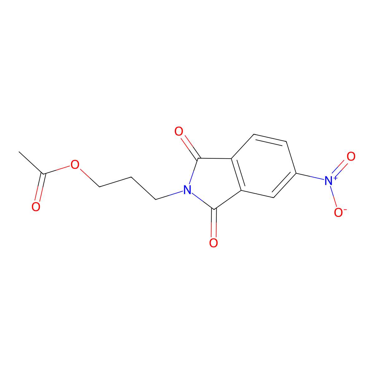 3-(5-nitro-1,3-dioxo-1,3-dihydro-2H-isoindol-2-yl)propyl acetate molecular structure, CAS 332382-50-0