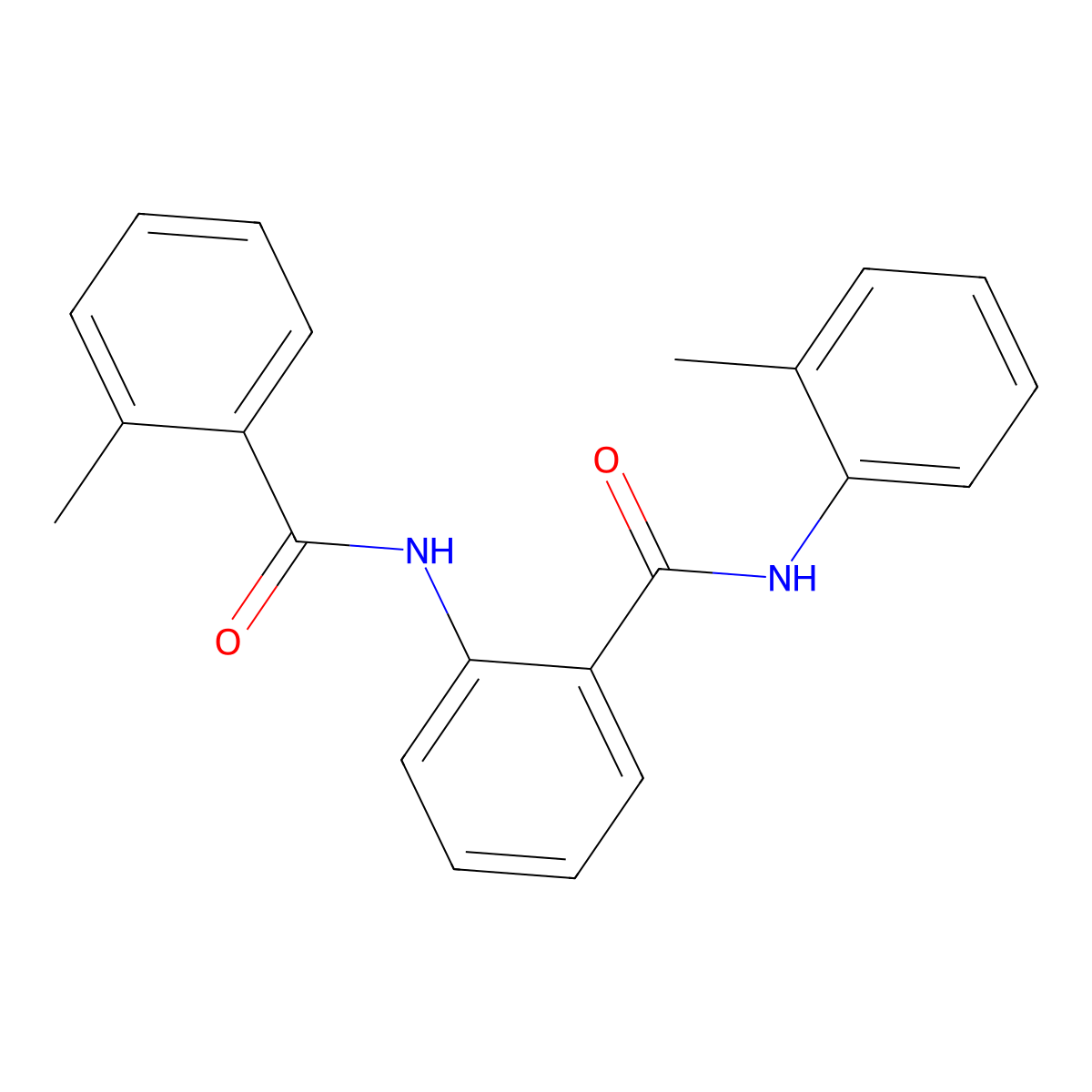 2-[(2-methylbenzoyl)amino]-N-(2-methylphenyl)benzamide molecular structure, CAS 332383-48-9
