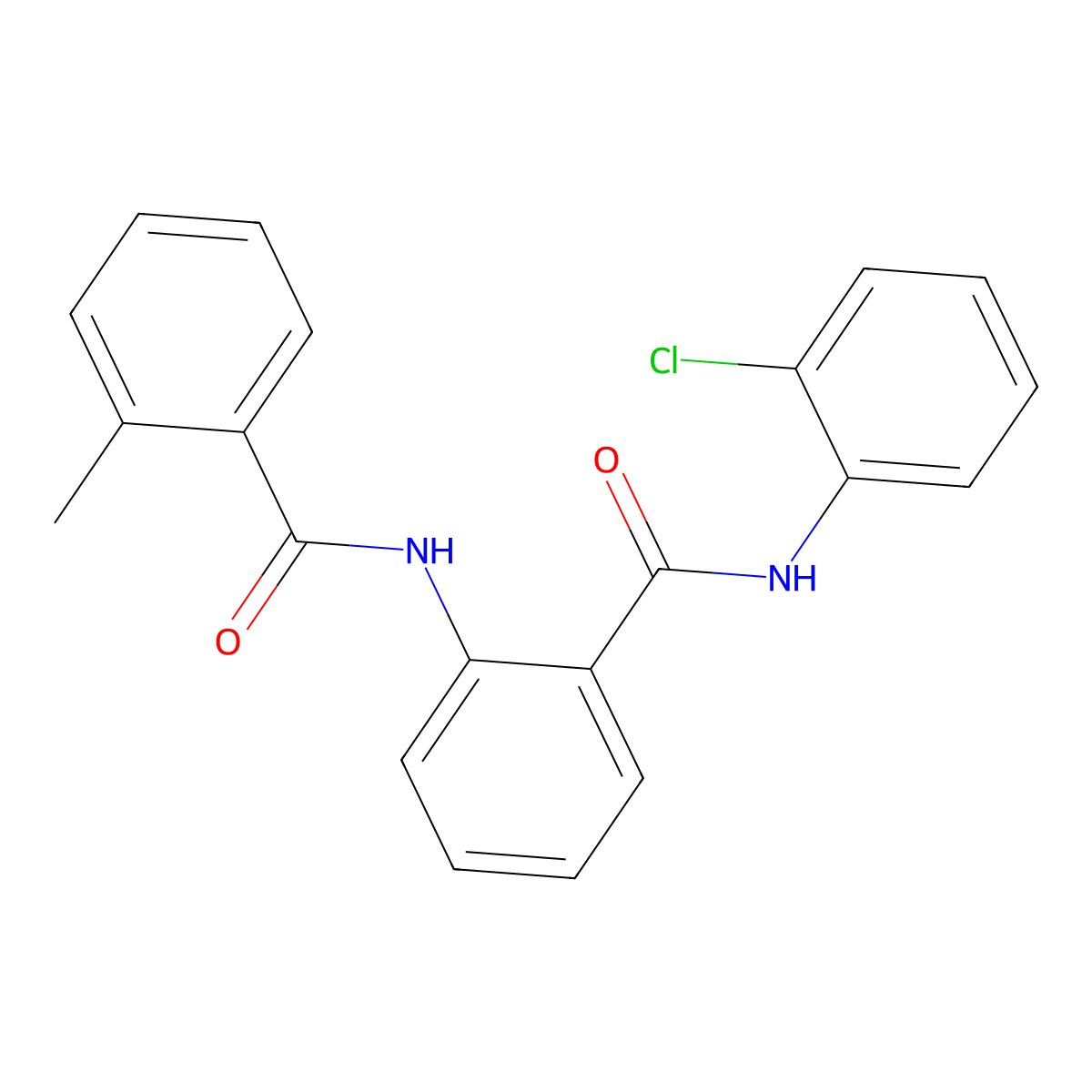 N-(2-chlorophenyl)-2-[(2-methylbenzoyl)amino]benzamide molecular structure, CAS 332383-49-0