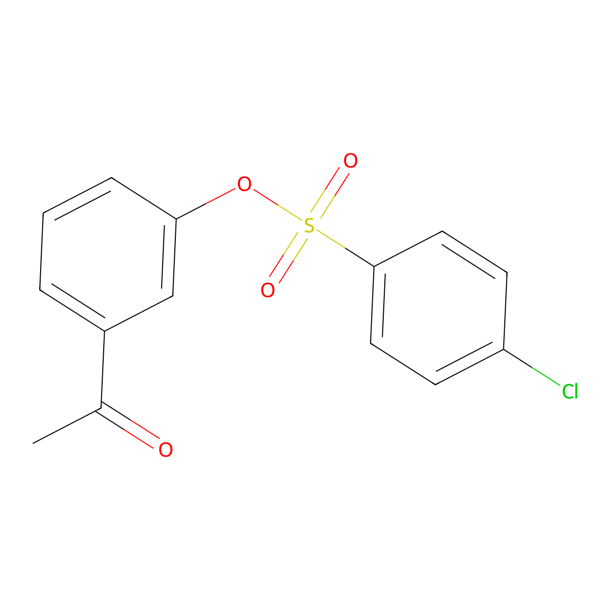 3-Acetylphenyl 4-chlorobenzenesulfonate molecular structure, CAS 332389-09-0