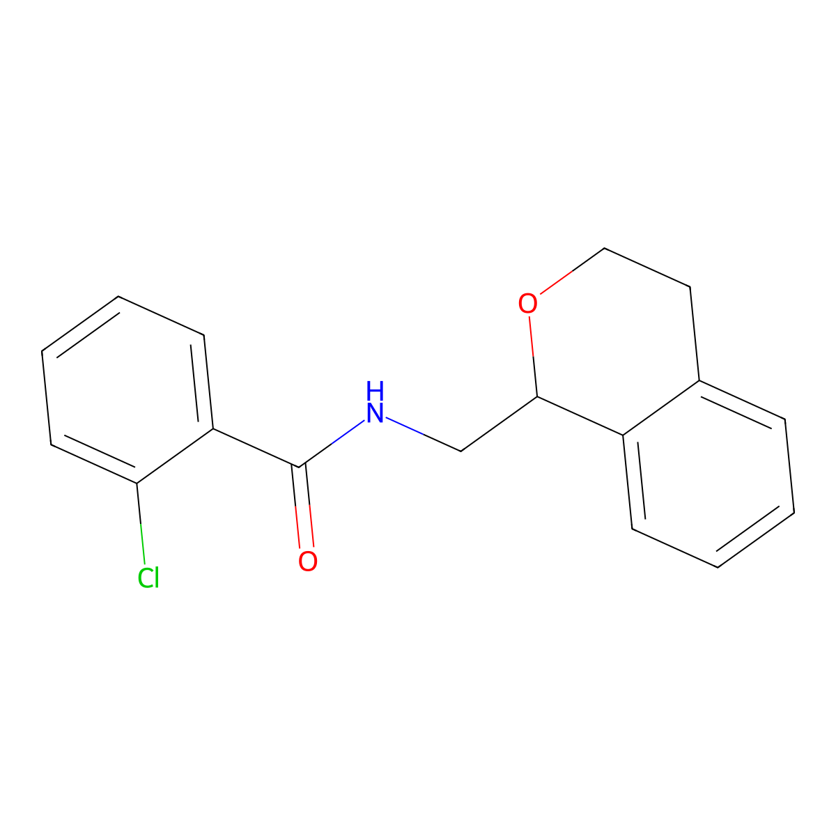 2-chloro-N-(3,4-dihydro-1H-isochromen-1-ylmethyl)benzamide molecular structure, CAS 332392-00-4