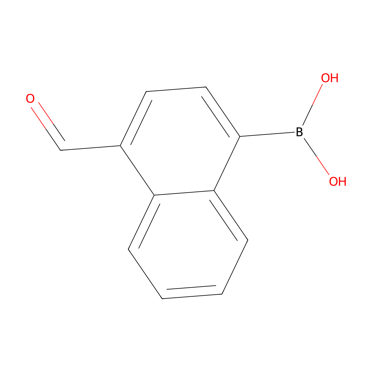 (4-Formyl-1-naphthalene)boronic acid molecular structure, CAS 332398-52-4