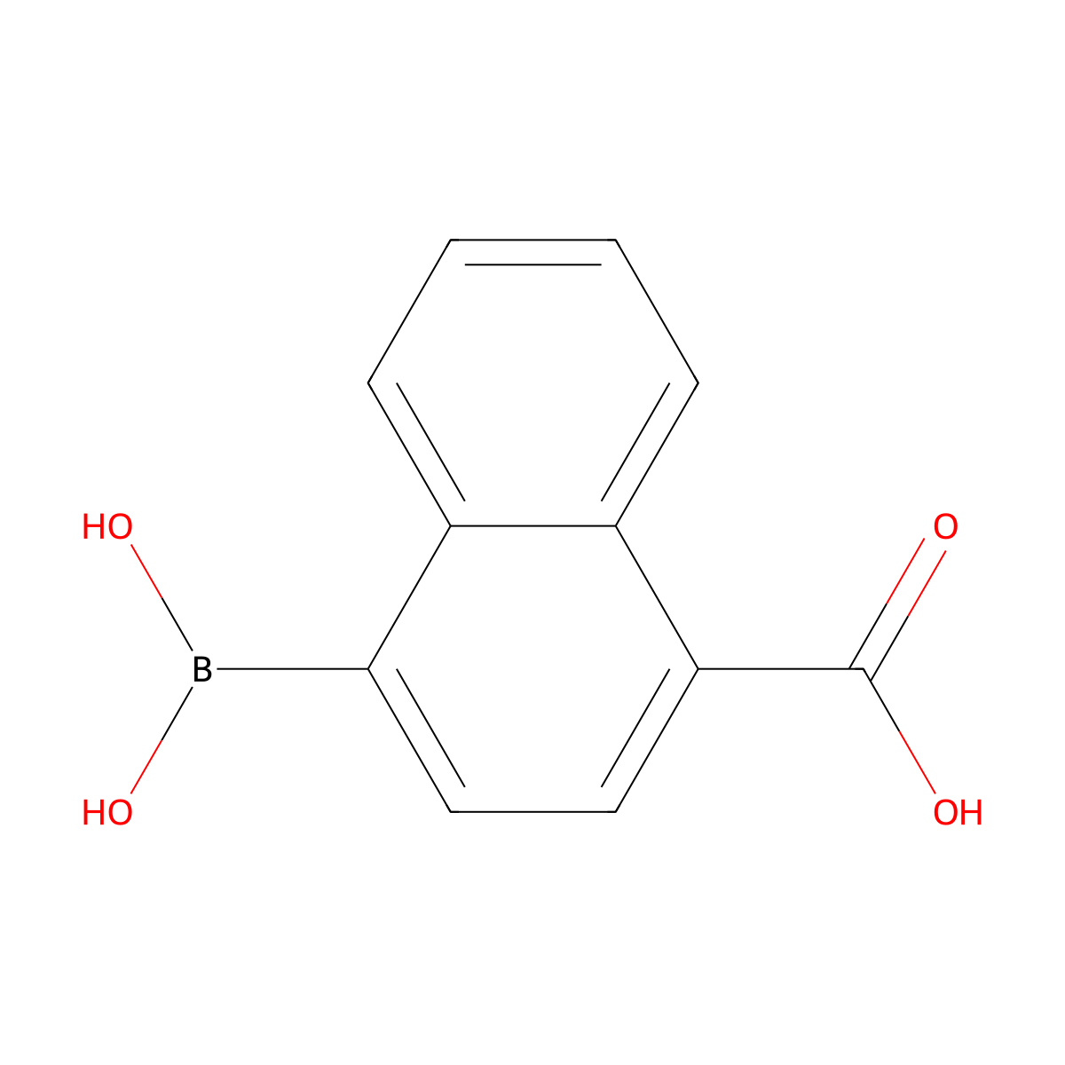 4-Carboxynaphthalene-1-boronic acid molecular structure, CAS 332398-57-9