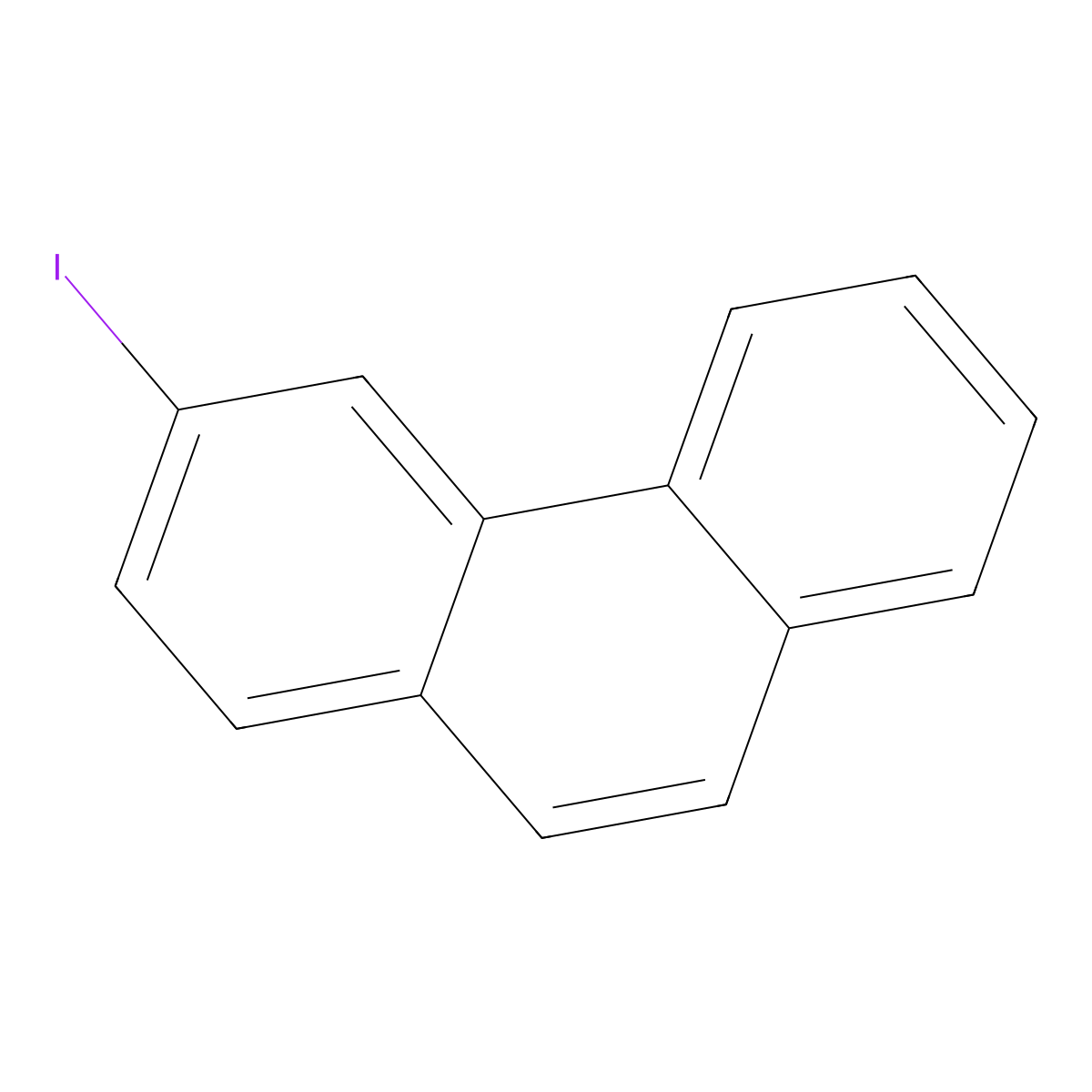 3-Iodophenanthrene molecular structure, CAS 33240-31-2