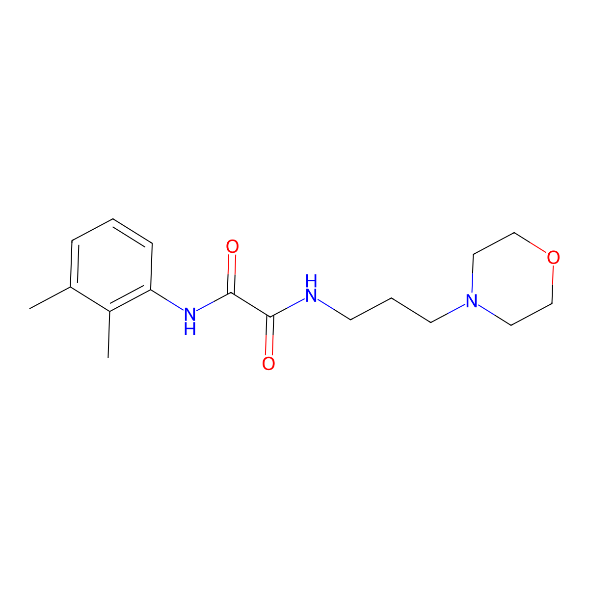 N'-(2,3-dimethylphenyl)-N-(3-morpholin-4-ylpropyl)oxamide molecular structure, CAS 332404-23-6