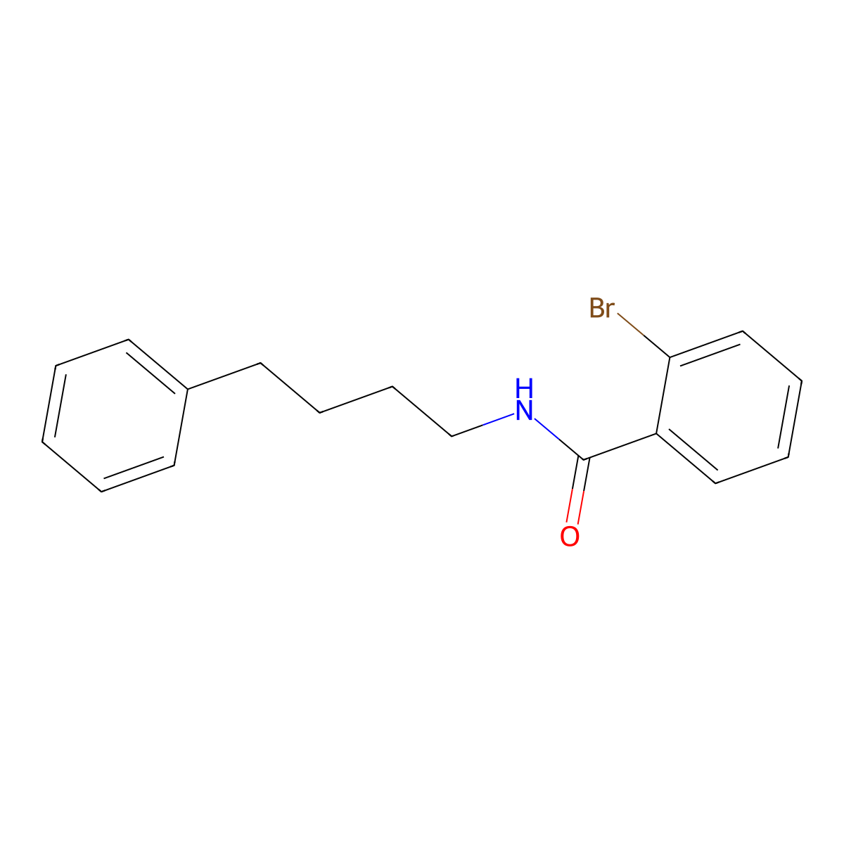 2-bromo-N-(4-phenylbutyl)benzamide molecular structure, CAS 332408-69-2
