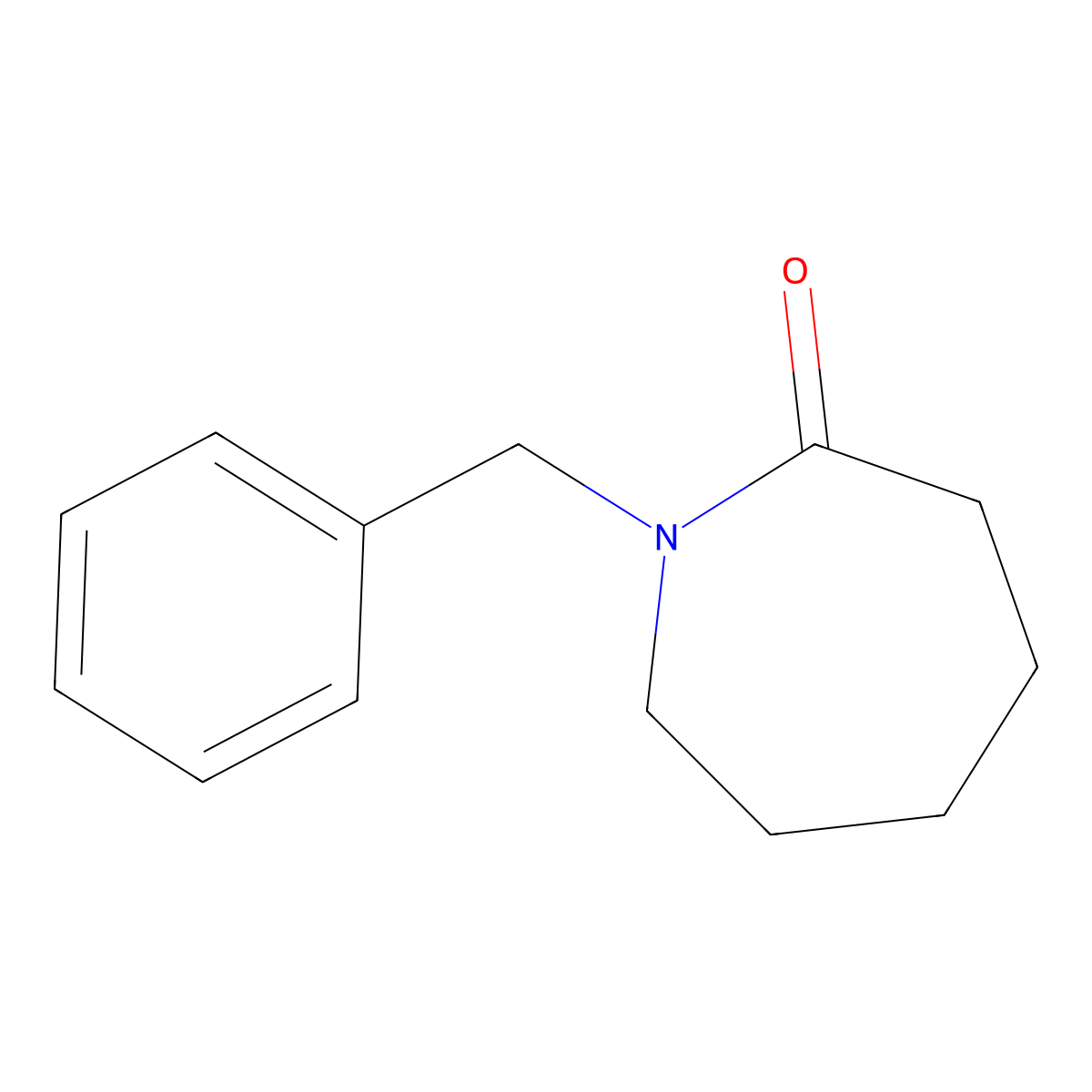 1-Benzylazepan-2-one molecular structure, CAS 33241-96-2