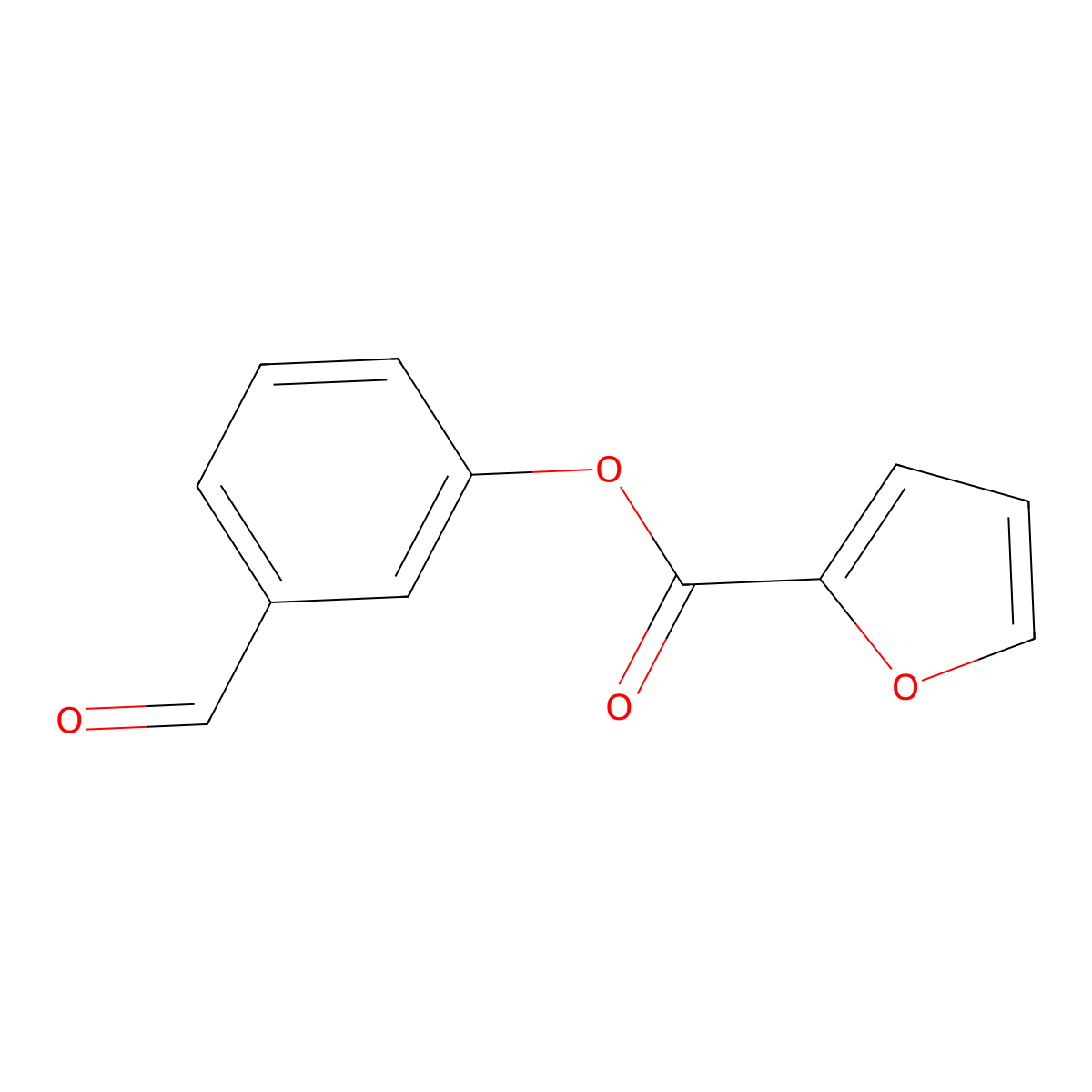 3-Formylphenyl 2-furoate molecular structure, CAS 332411-91-3