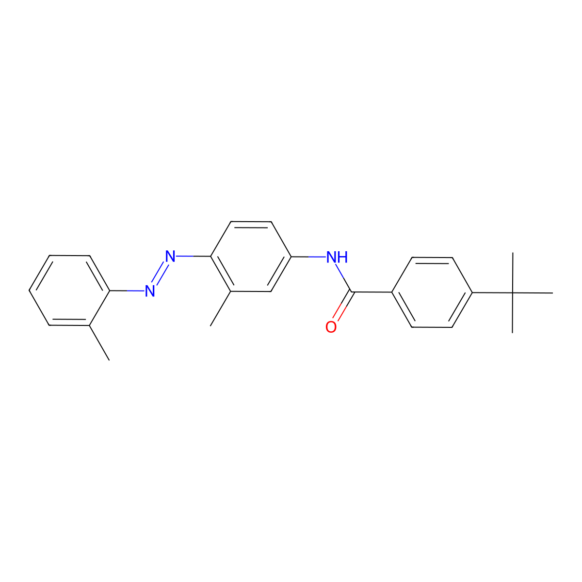 4-tert-butyl-N-{3-methyl-4-[(2-methylphenyl)diazenyl]phenyl}benzamide molecular structure, CAS 332414-54-7