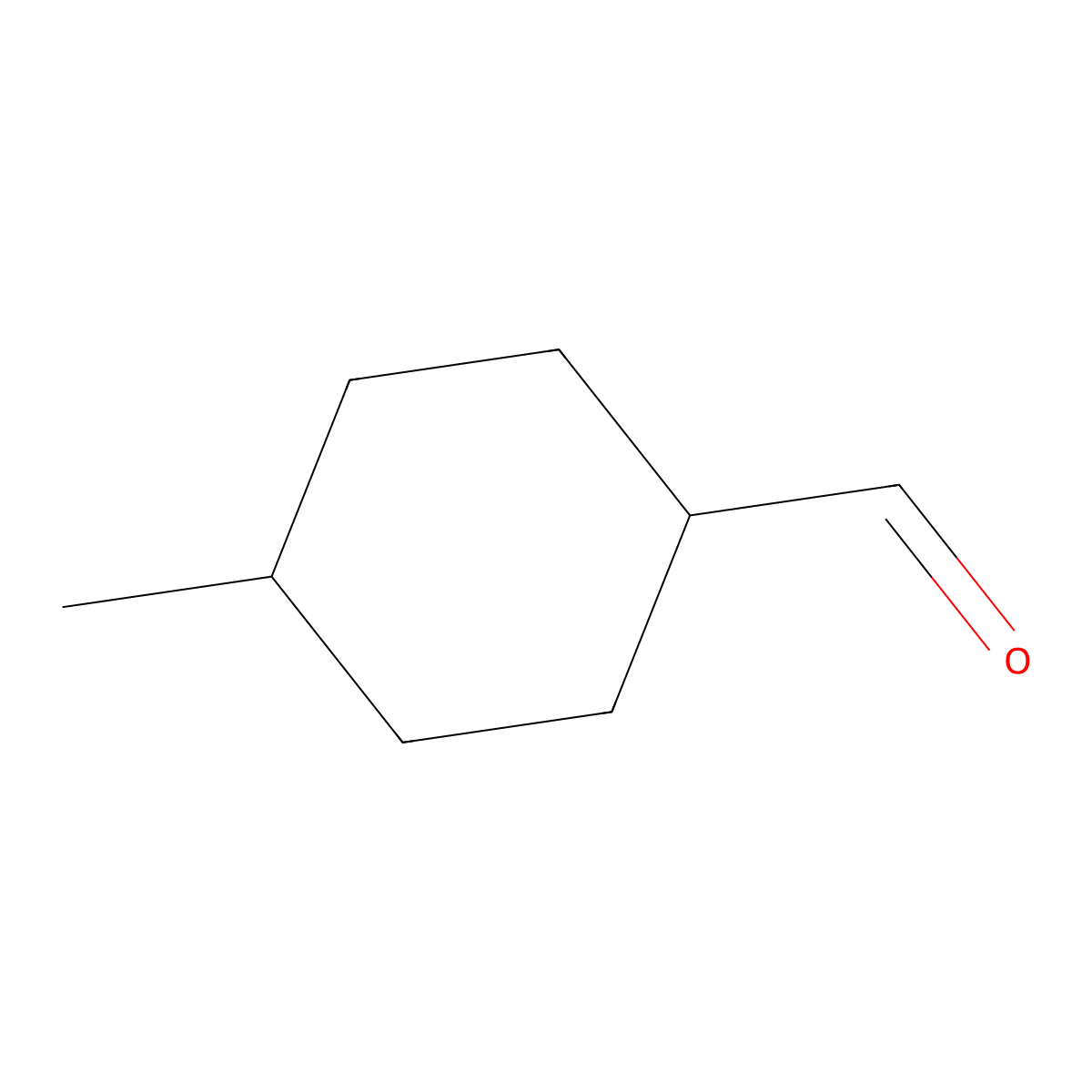 4-Methylcyclohexane-1-carbaldehyde molecular structure, CAS 33242-79-4
