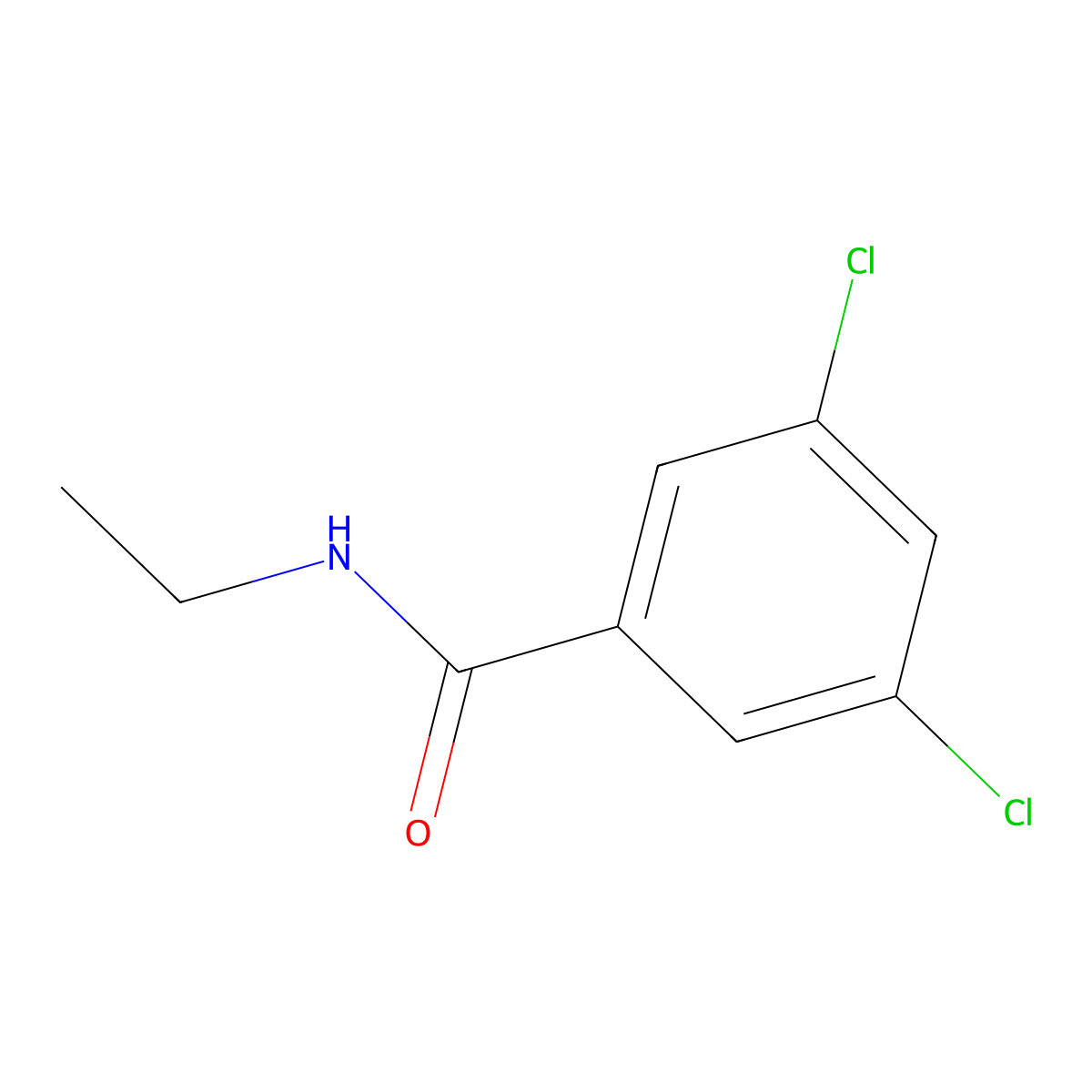 3,5-dichloro-N-ethylbenzamide molecular structure, CAS 33244-93-8