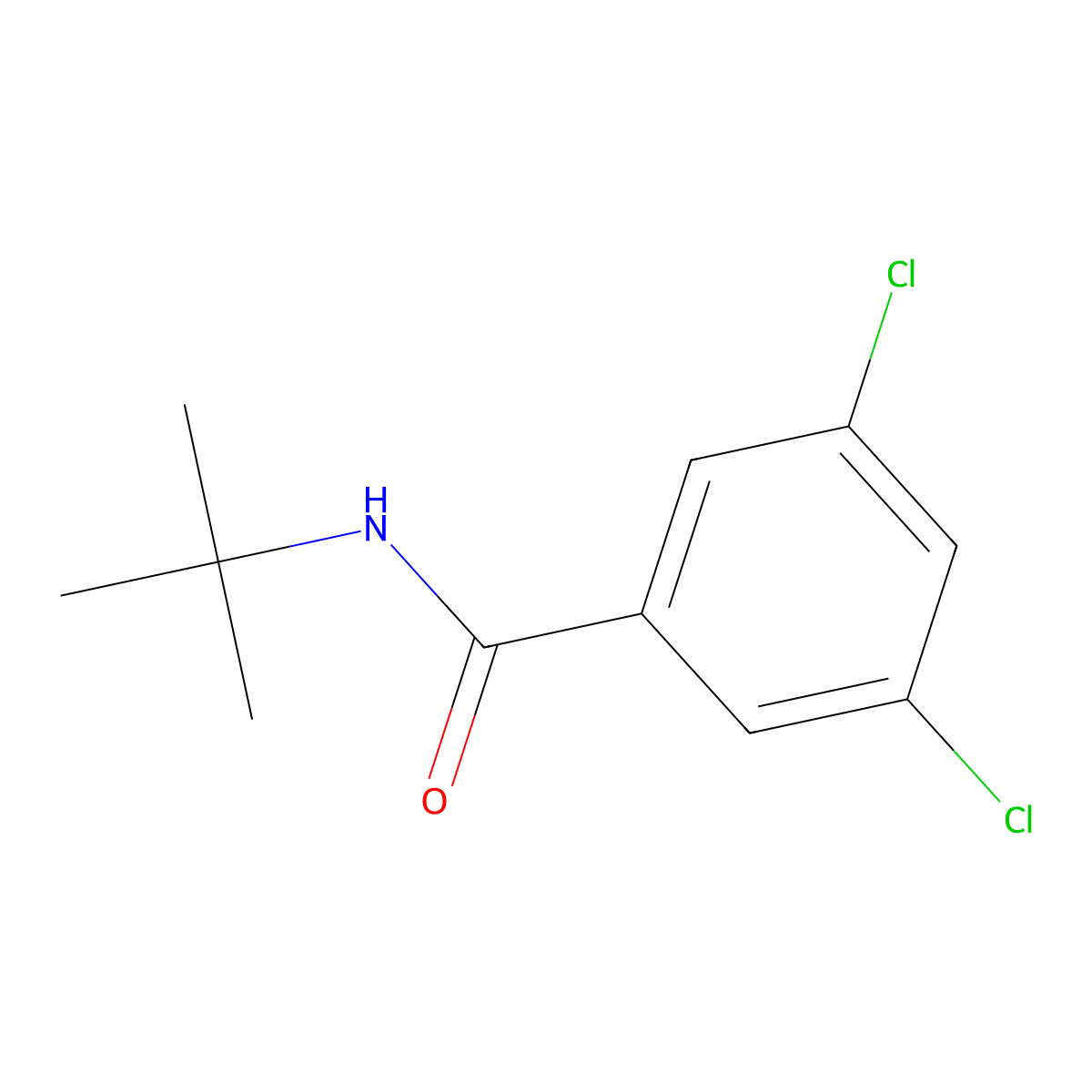 N-tert-butyl-3,5-dichlorobenzamide molecular structure, CAS 33244-96-1