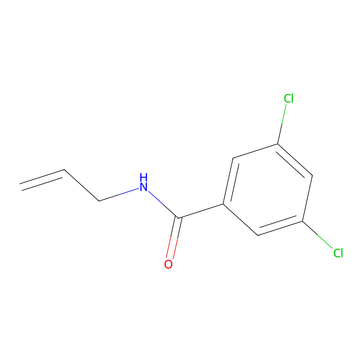 N-allyl-3,5-dichlorobenzenecarboxamide molecular structure, CAS 33245-00-0