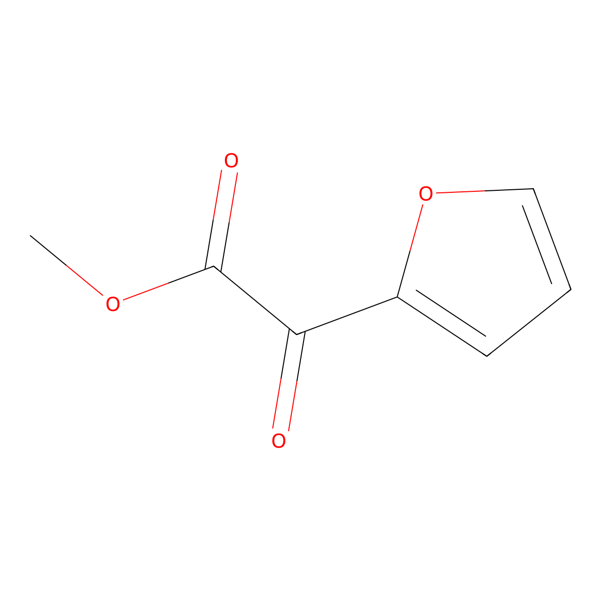 Methyl 2-(furan-2-yl)-2-oxoacetate molecular structure, CAS 33245-13-5