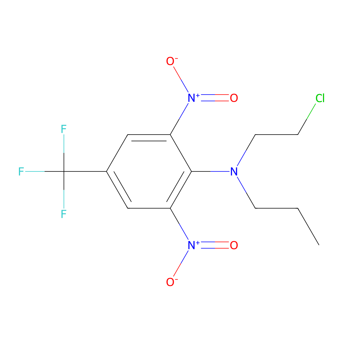 Fluchloralin molecular structure, CAS 33245-39-5