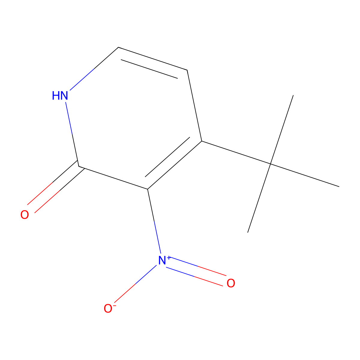 4-(Tert-butyl)-3-nitropyridin-2-ol molecular structure, CAS 33252-21-0