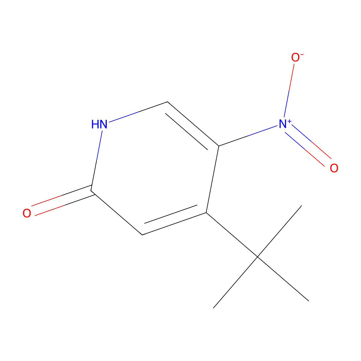 4-(Tert-butyl)-5-nitropyridin-2-ol molecular structure, CAS 33252-23-2