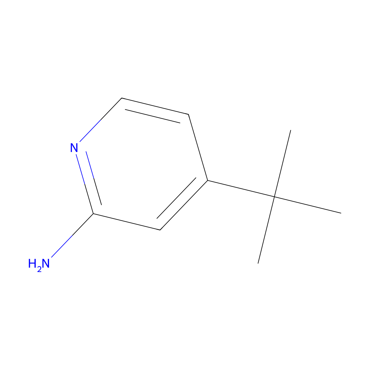 4-(tert-Butyl)pyridin-2-amine molecular structure, CAS 33252-26-5