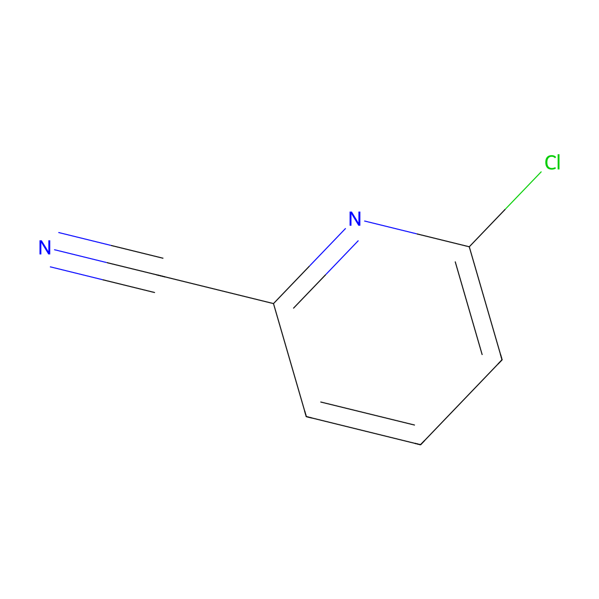 6-Chloropyridine-2-carbonitrile molecular structure, CAS 33252-29-8