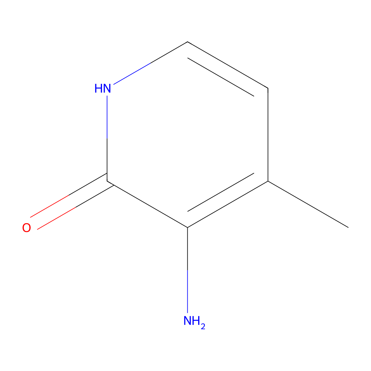 3-Amino-4-methylpyridin-2-ol molecular structure, CAS 33252-54-9