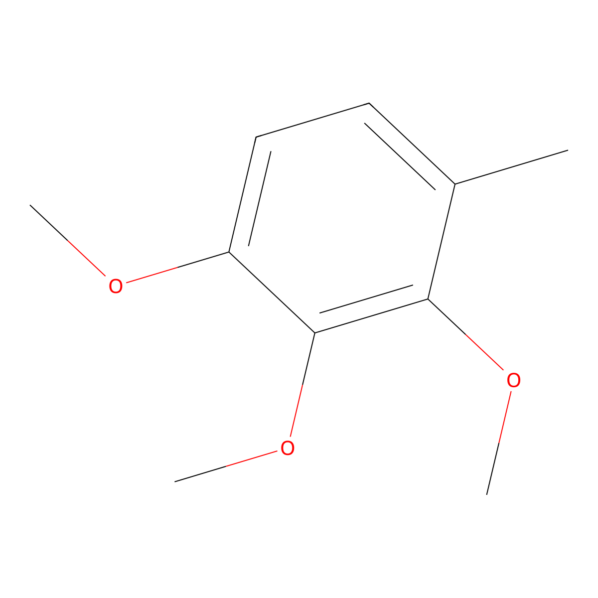 1,2,3-Trimethoxy-4-methylbenzene molecular structure, CAS 33257-15-7