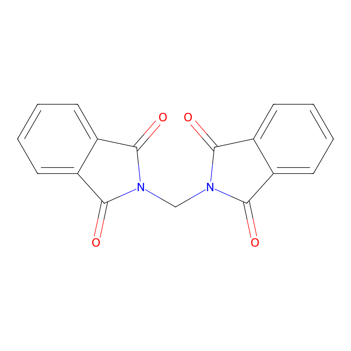 N,N'-Methylenediphthalimide molecular structure, CAS 33257-56-6