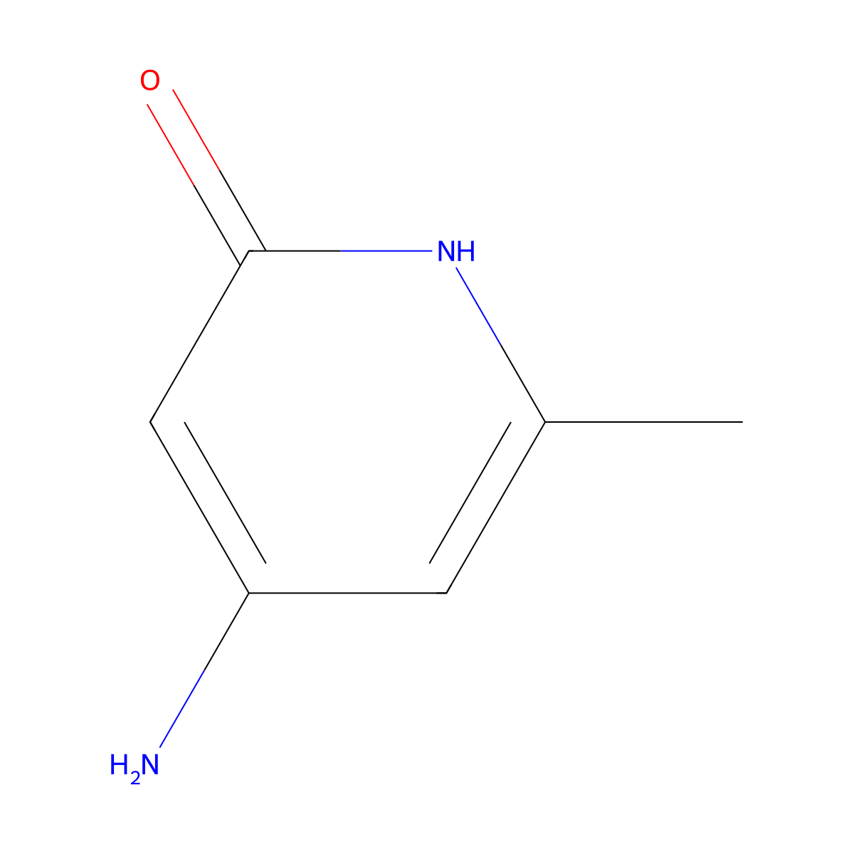 4-Amino-2-hydroxy-6-methylpyridine molecular structure, CAS 33259-25-5