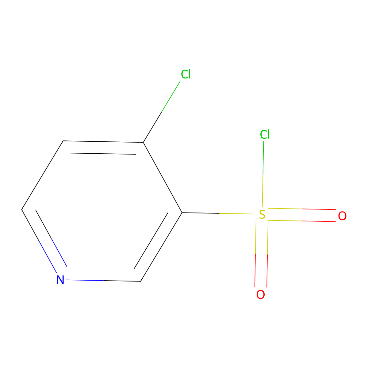4-Chloropyridine-3-sulfonyl chloride molecular structure, CAS 33263-44-4