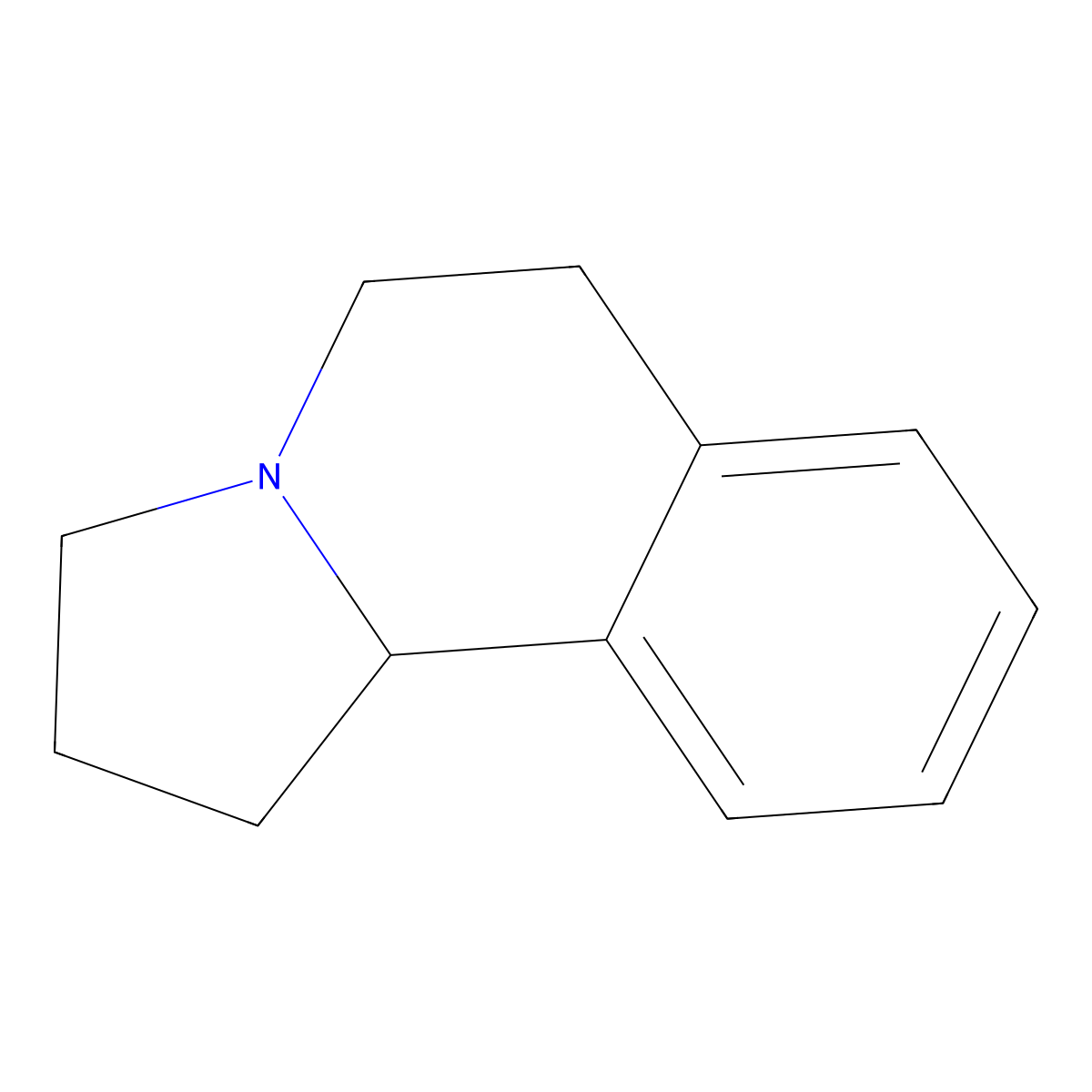 1,2,3,5,6,10b-Hexahydropyrrolo[2,1-a]isoquinoline molecular structure, CAS 3327-29-5