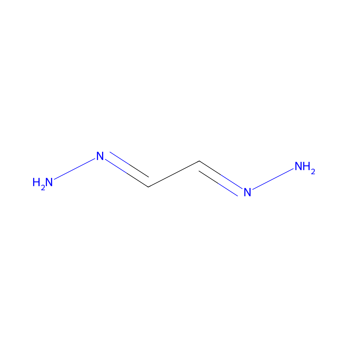 Ethanedial, dihydrazone molecular structure, CAS 3327-62-6