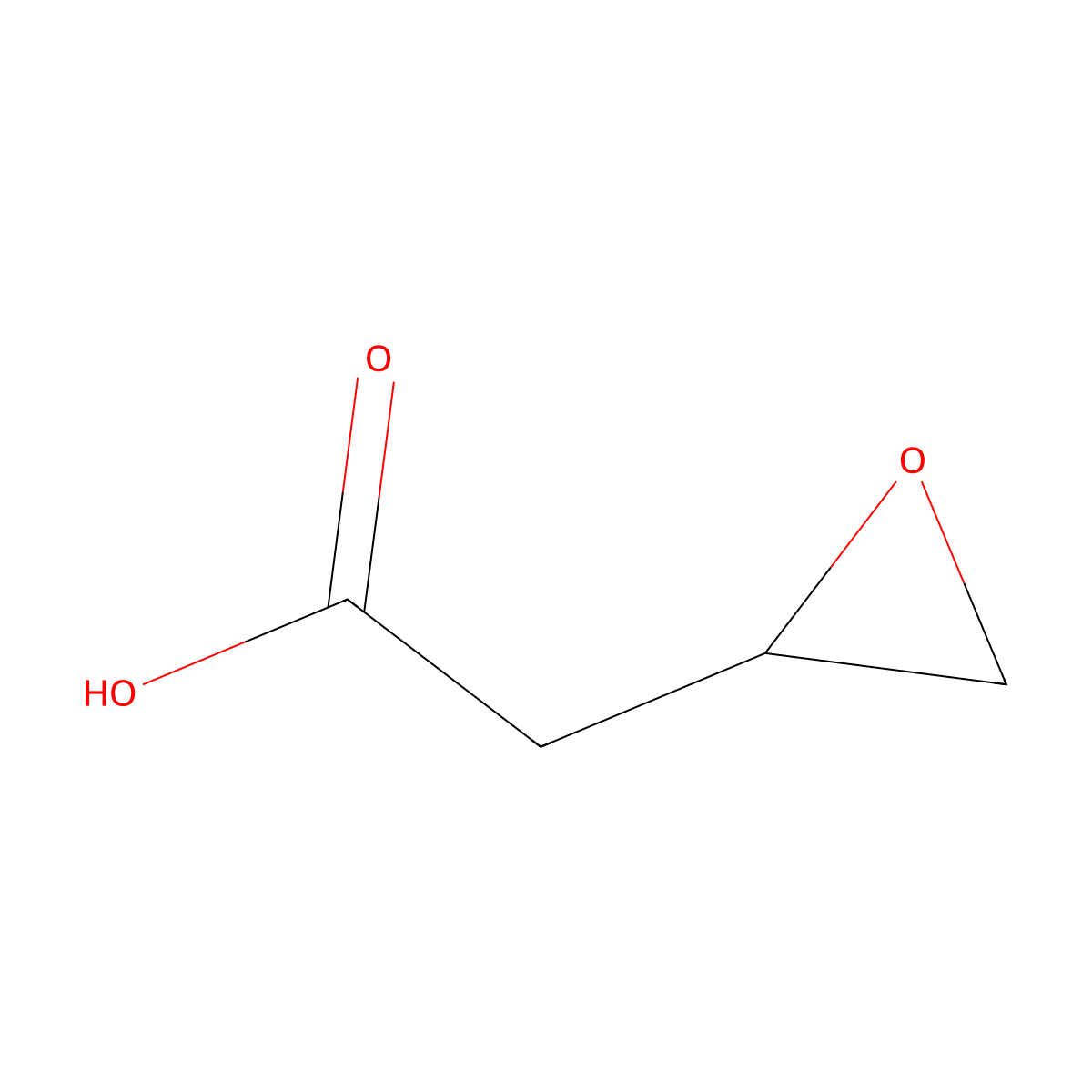 2-(oxiran-2-yl)acetic Acid molecular structure, CAS 33278-09-0
