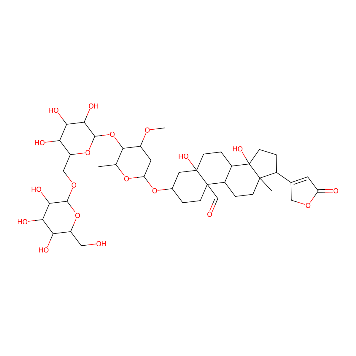 k-Strophanthoside molecular structure, CAS 33279-57-1