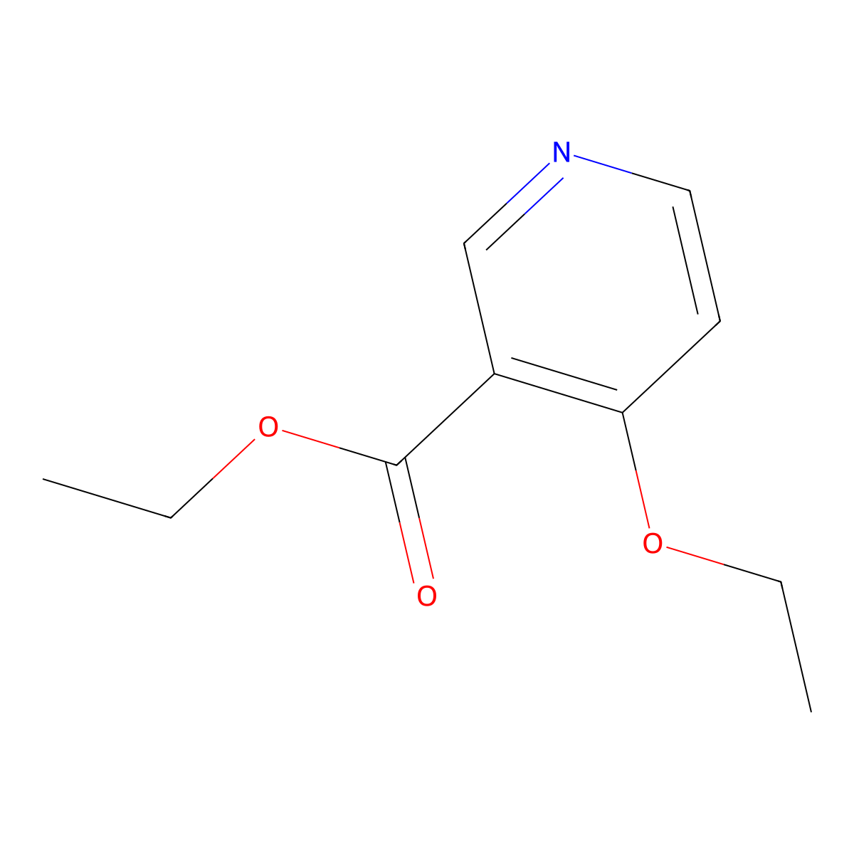 Ethyl 4-ethoxynicotinate molecular structure, CAS 33279-63-9