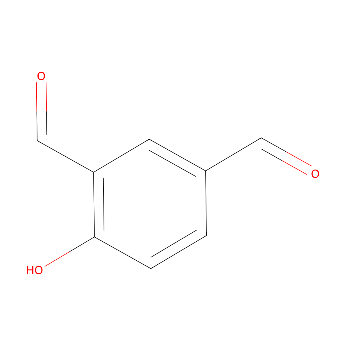 4-Hydroxyisophthalaldehyde molecular structure, CAS 3328-70-9