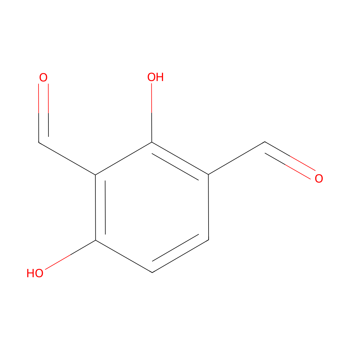 2,4-Dihydroxyisophthalaldehyde molecular structure, CAS 3328-71-0