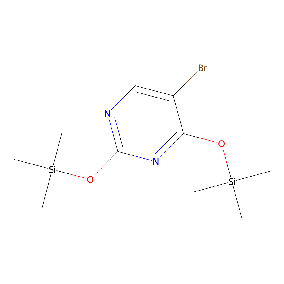 5-Bromouracil, TMS molecular structure, CAS 33282-64-3
