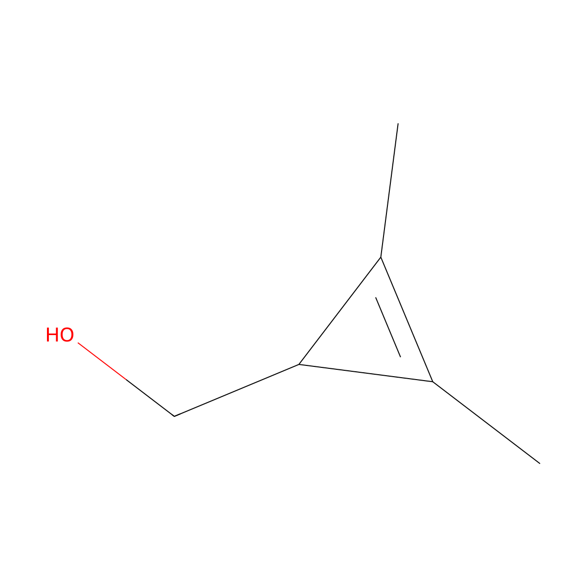 (2,3-Dimethylcycloprop-2-en-1-yl)methanol molecular structure, CAS 33283-69-1