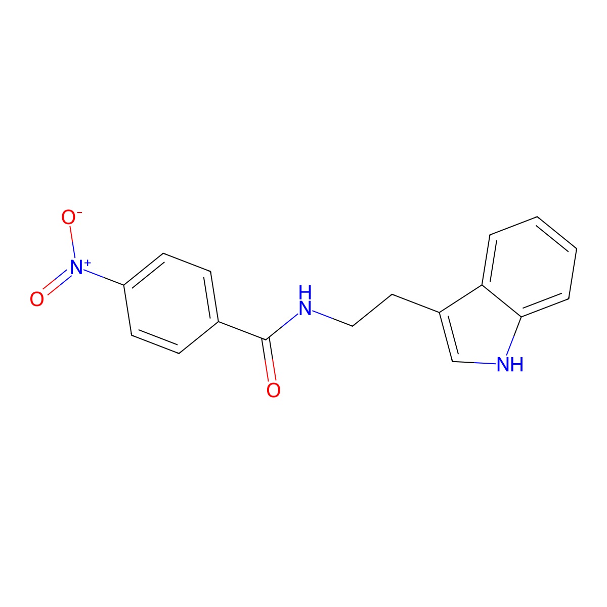 N-[2-(1H-indol-3-yl)ethyl]-4-nitrobenzamide molecular structure, CAS 33284-07-0