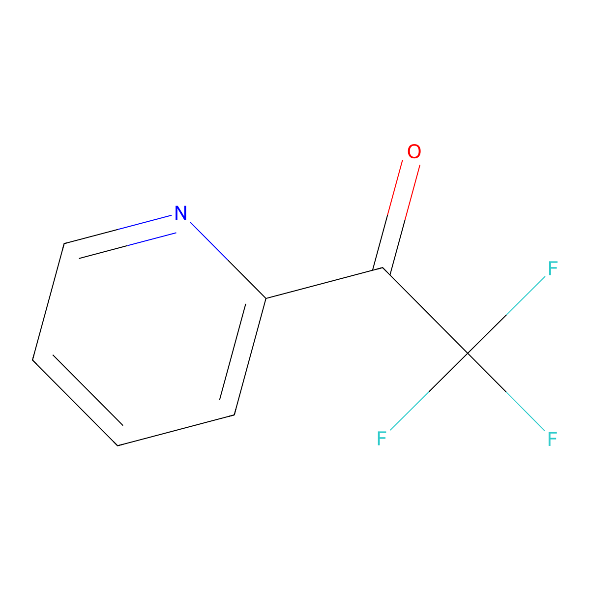 2,2,2-Trifluoro-1-(pyridin-2-yl)ethan-1-one molecular structure, CAS 33284-17-2
