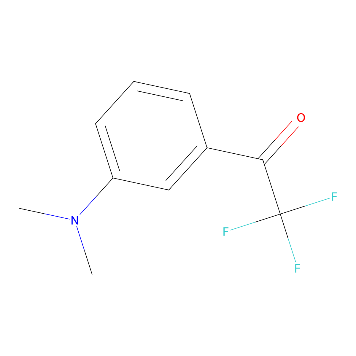 1-(3-(Dimethylamino)phenyl)-2,2,2-trifluoroethanone molecular structure, CAS 33284-23-0
