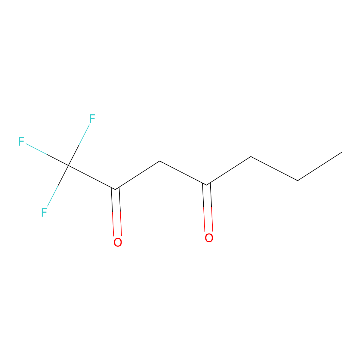 1,1,1-Trifluoroheptane-2,4-dione molecular structure, CAS 33284-43-4