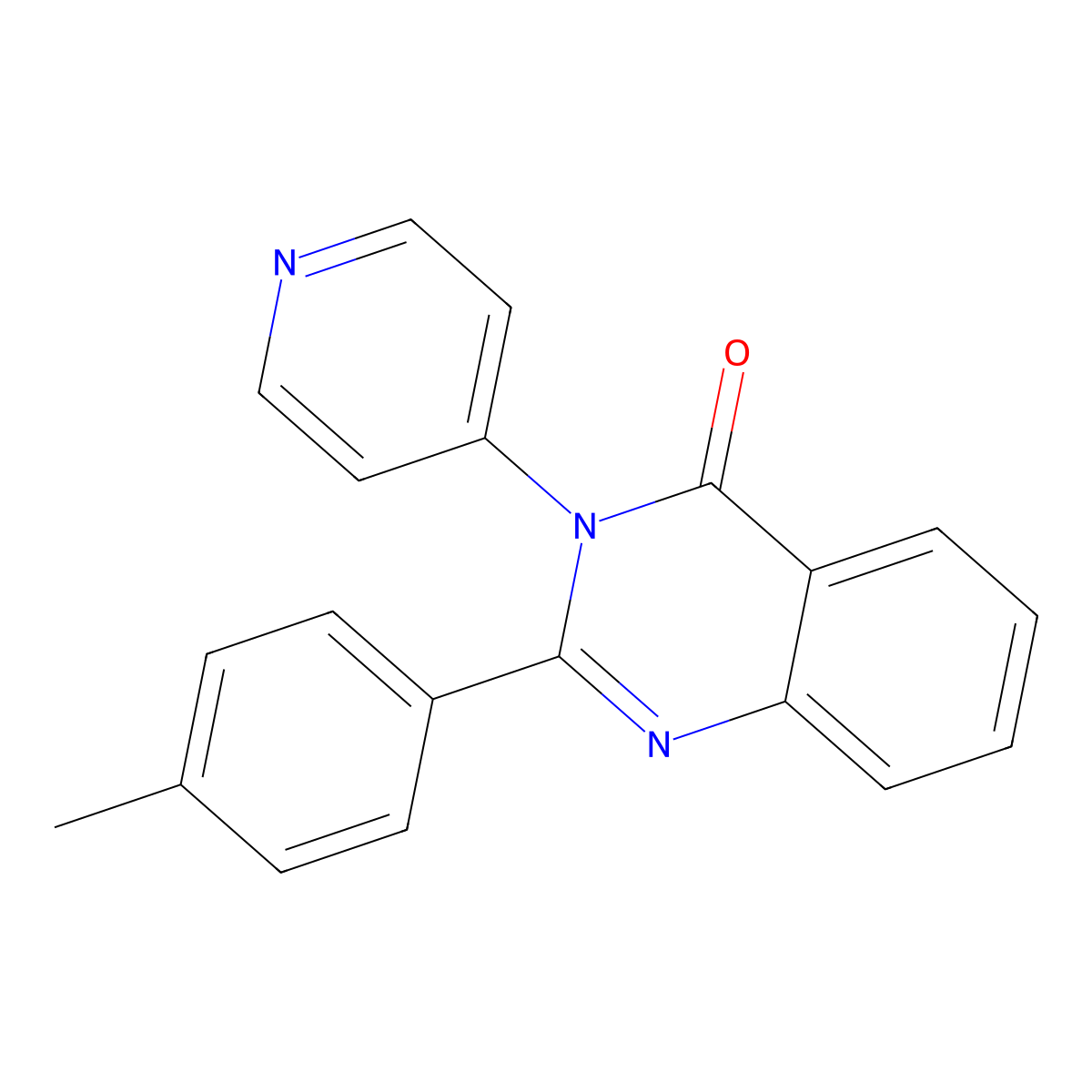 2-(4-Methylphenyl)-3-pyridin-4-ylquinazolin-4-one molecular structure, CAS 332848-87-0