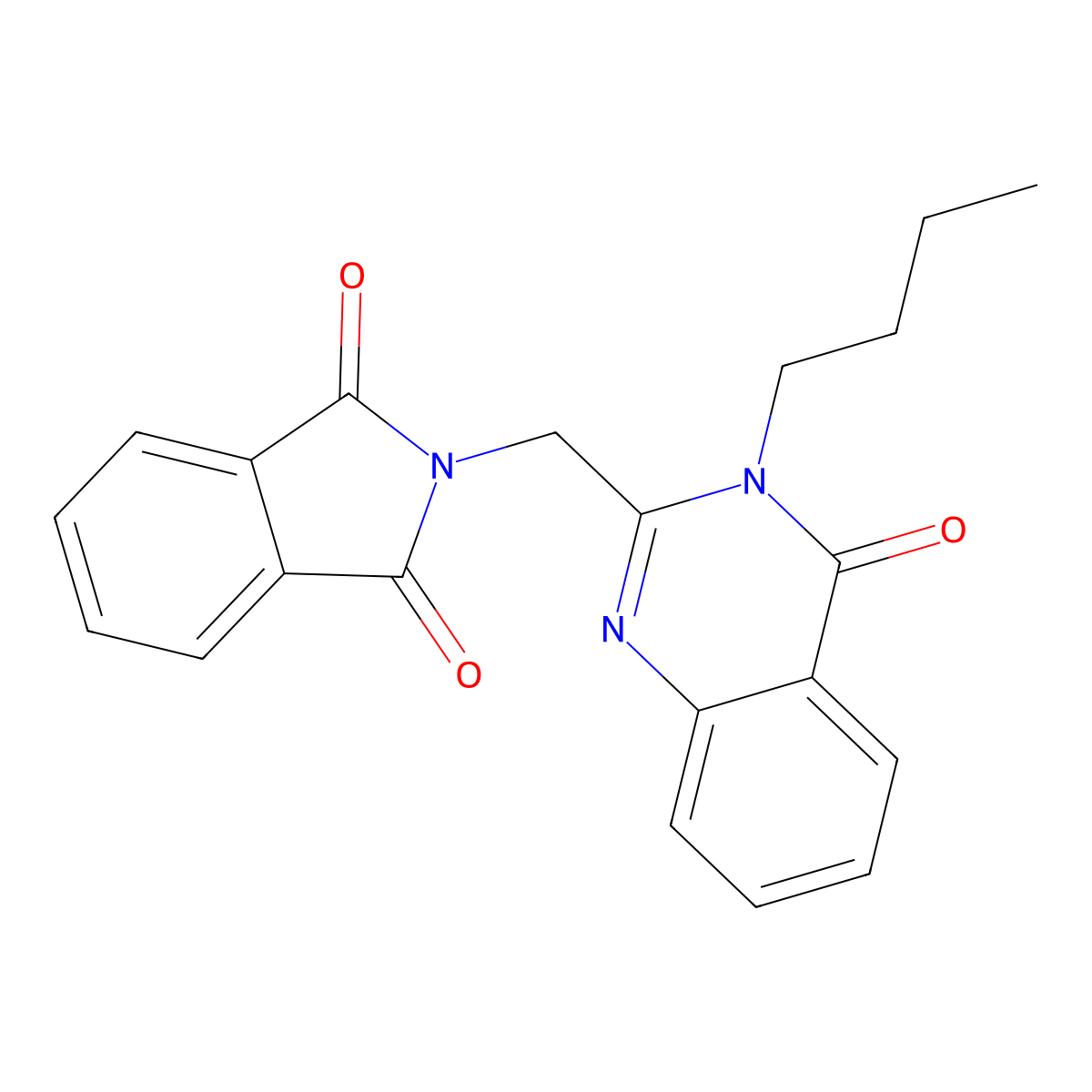 2-[(3-Butyl-4-oxoquinazolin-2-yl)methyl]isoindole-1,3-dione molecular structure, CAS 332848-97-2