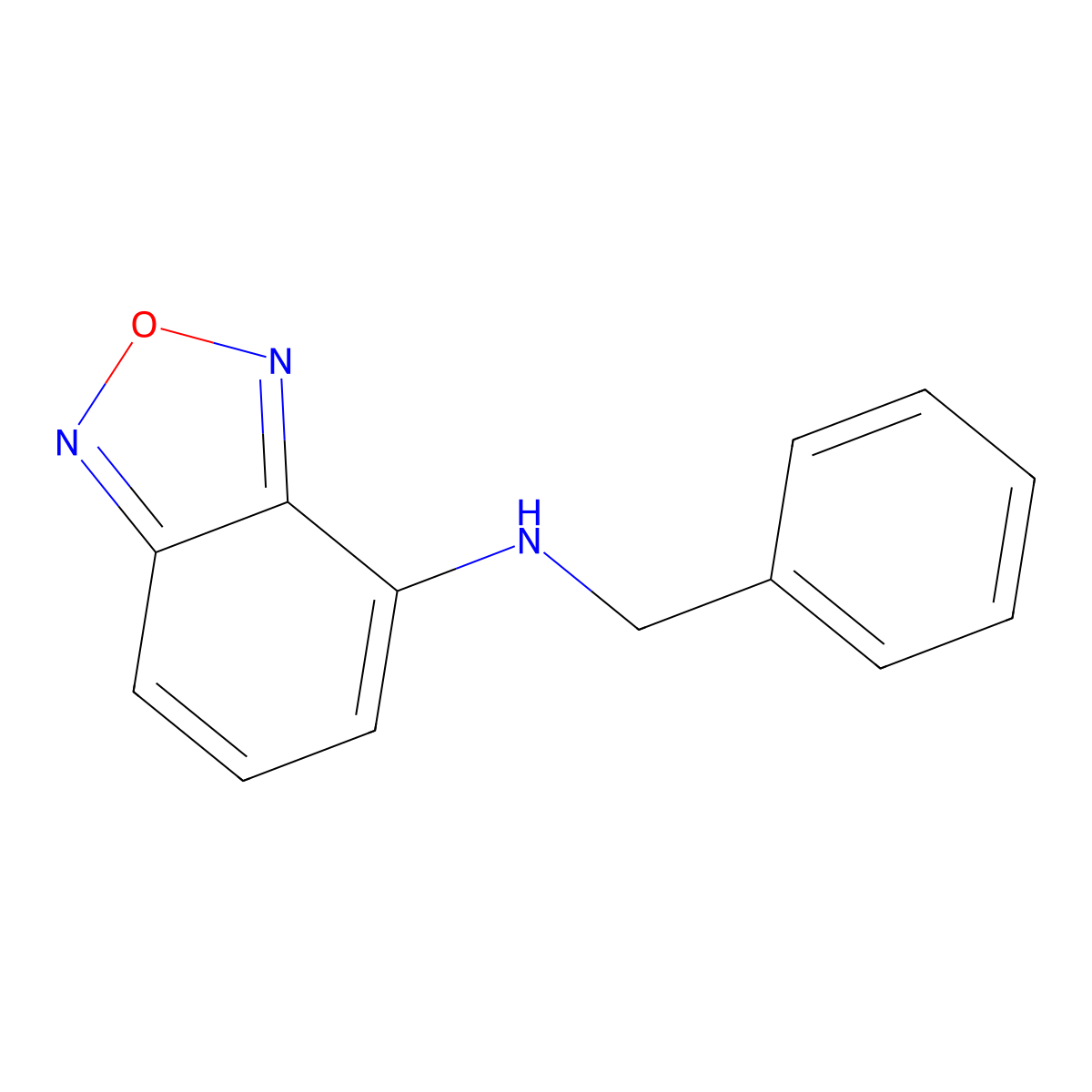 N-benzyl-2,1,3-benzoxadiazol-4-amine molecular structure, CAS 332849-85-1